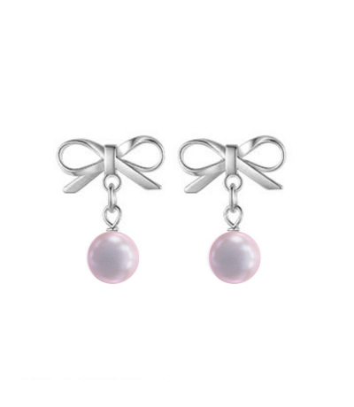 Obrázok pre Swarovski e. náušnice Sweety, ružové perly