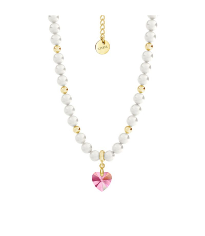 Obrázok pre Swarovski e. perlový náhrdelník Playful Love, srdce