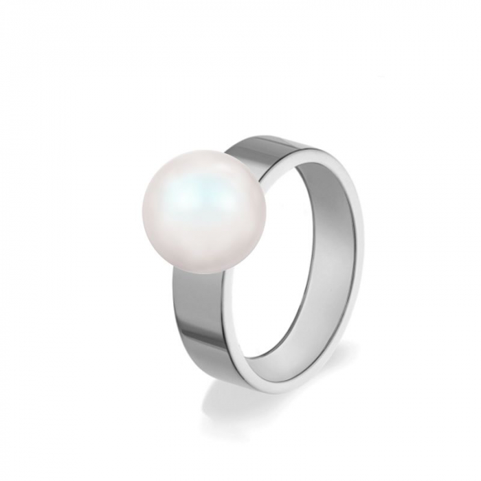 Obrázok pre Swarovski e. prsteň Private Beach s bielou perlou se4359