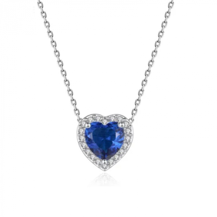 Obrázok pre Swarovski e. náhrdelník Blue Heart, modré srdce sen6174