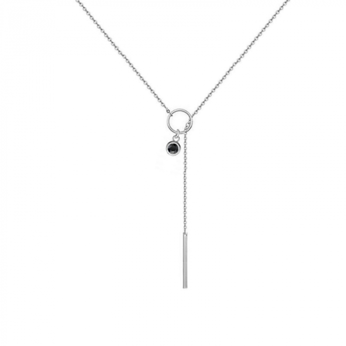 Obrázok pre Swarovski e. minimalistický náhrdelník Bonbons, čierny sen5844