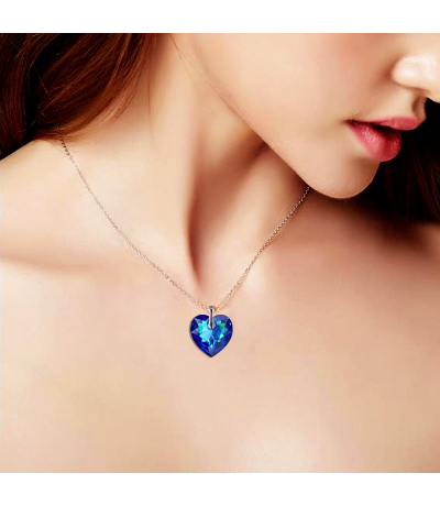 Obrázok pre Swarovski e. náhrdelník so srdcom Pure Romance sen5863