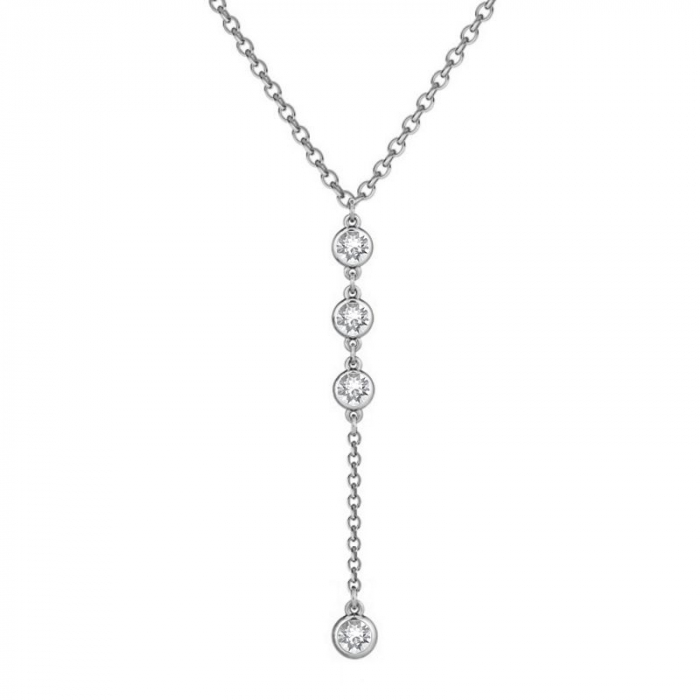 Obrázok pre Swarovski e. náhrdelník Princess, biely sen5902