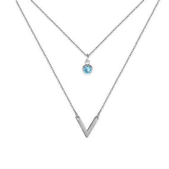 Obrázok pre Swarovski e. V náhrdelník Pret á Porter svetlo modrá sen5915