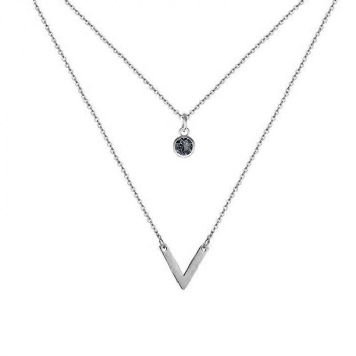 Obrázok pre Swarovski e. V náhrdelník Pret á Porter čierna sen5917