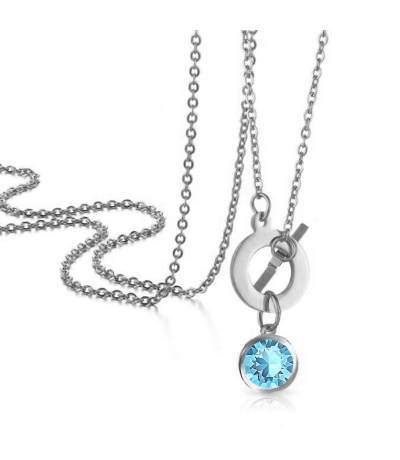 Obrázok pre Swarovski e. náhrdelník Fifty Shades modrý