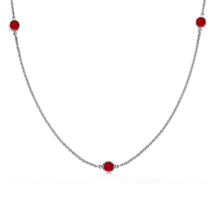 Obrázok pre Swarovski e. jemný náhrdelník Pure Lines, červený sen6005