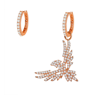 Obrázok pre Swarovski e. asymetrické náušnice Rise of Phoenix, fénix see3817