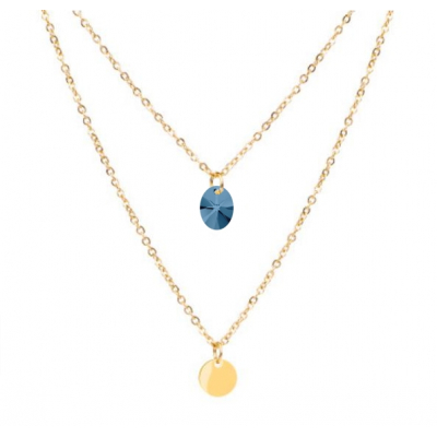 dvojitý zlatý náhrdelník