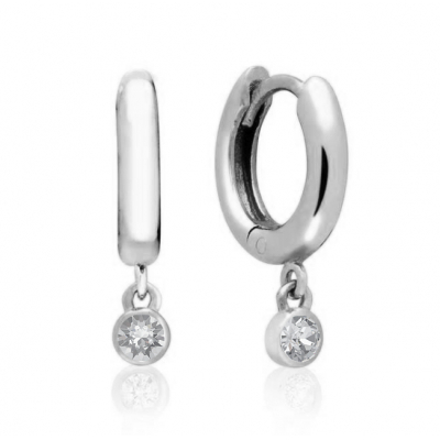 náušnice malé kruhy