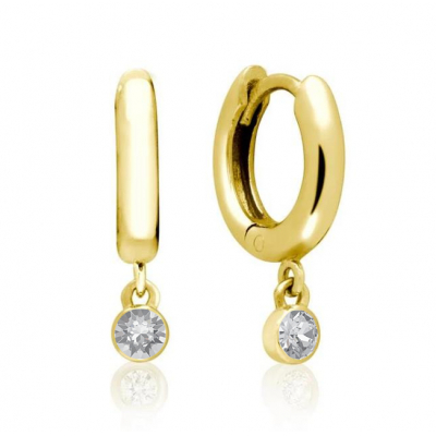 náušnice kružky zlaté