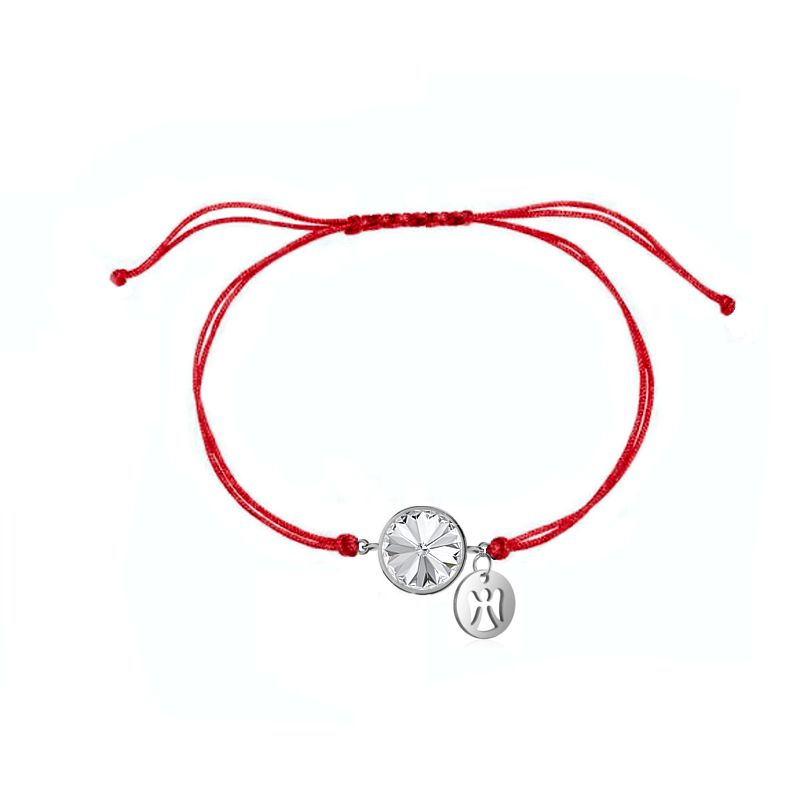 Obrázok pre Swarovski e. červený náramok s anjelom Guardian seb5603