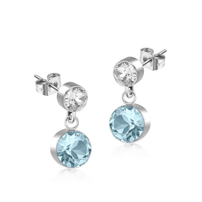 swarovski nebesky modre nausnice