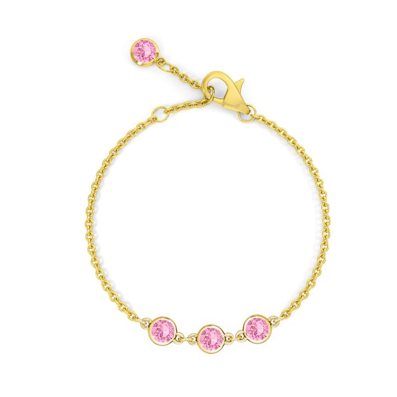 Swarovski e. zlatý dámsky náramok Princess, ružová seb5664 Obrázok pre Swarovski e. zlatý dámsky náramok Princess, ružová seb5664
