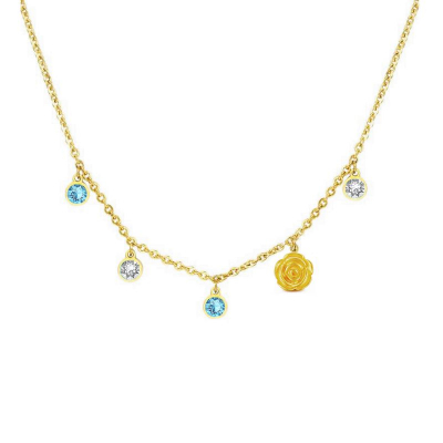 náhrdelník z pozlátenej ocele