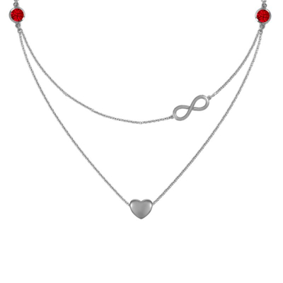 náhrdelnik nekonecno srdce