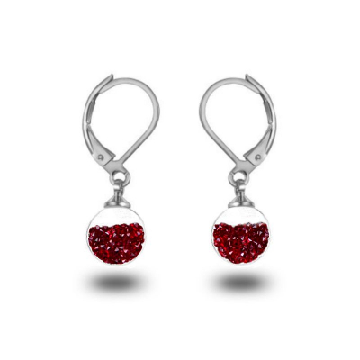 Obrázok pre Swarovski e. visiace náušnice Comet, červené see3548