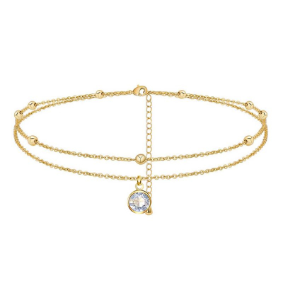 retiazka na nohu opál