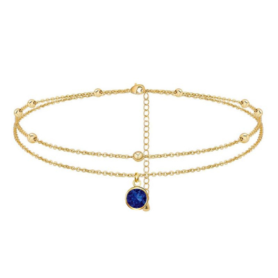 zlatá retiazka na nohu