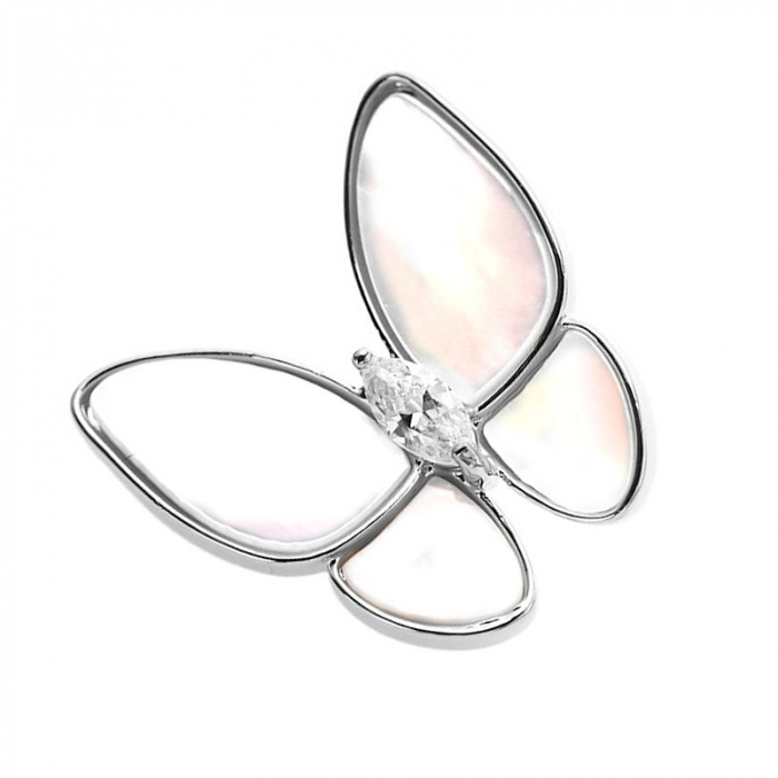 Obrázok pre Swarovski e. bošňa Madame Butterfly, motýľ s perleťou seb1089