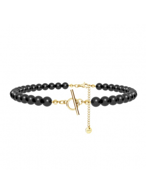 čierny perlový choker