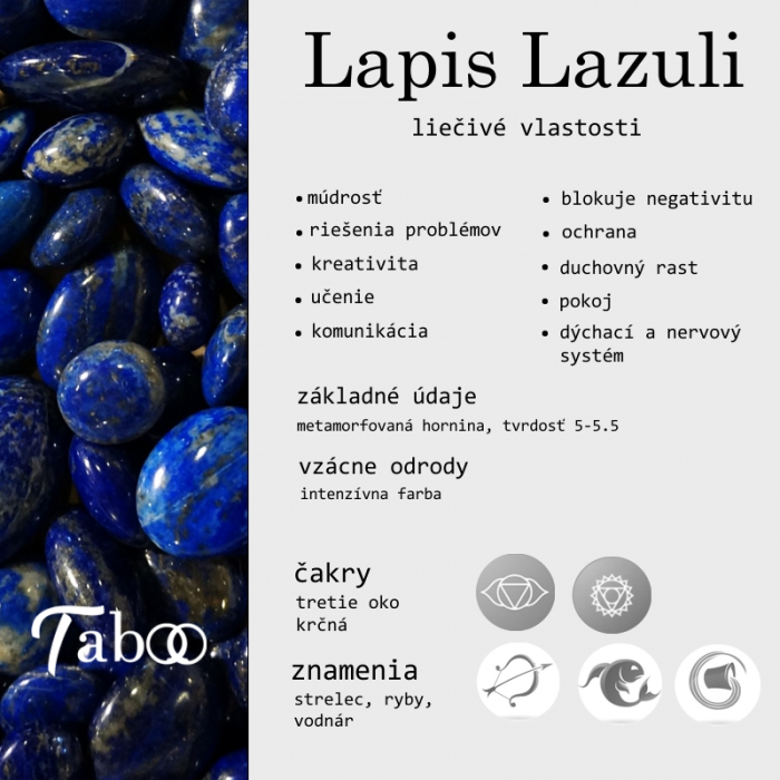 Obrázok pre Taboo jemný náhrdelník Spirit of Nature Lapis lazuli tb729
