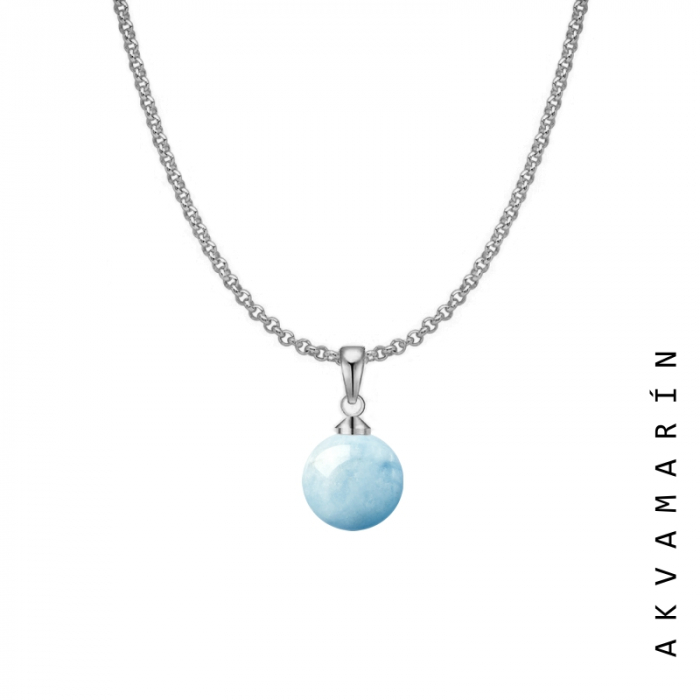 Obrázok pre Taboo jemný náhrdelník Spirit of Nature Akvamarín tb730