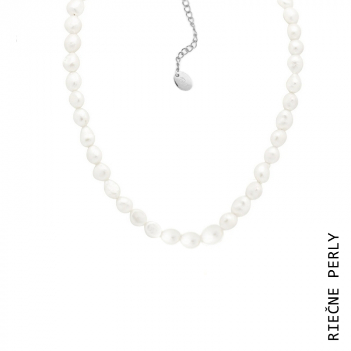 Obrázok pre Taboo náhrdelník Atlantis, prírodné, riečne, biele perly tba103