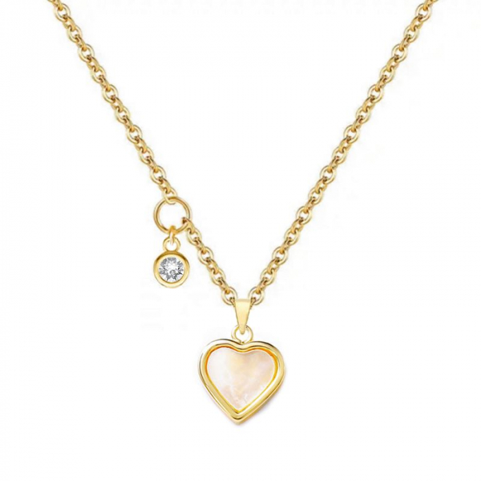 Obrázok pre Swarovski e. náhrdelník Belt of Venus, srdce s perleťou sen5836