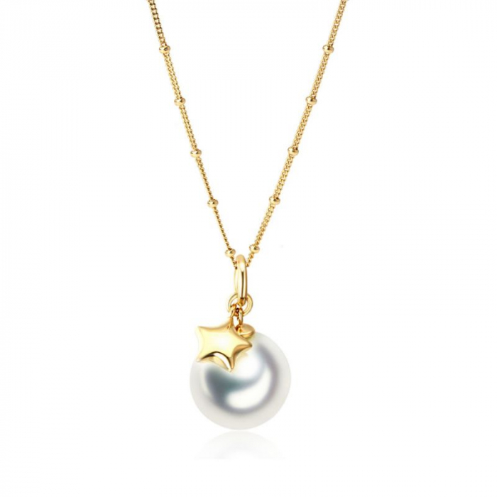 Obrázok pre Swarovski e. náhrdelník Swan lake s perlou a hviezdou sen5928