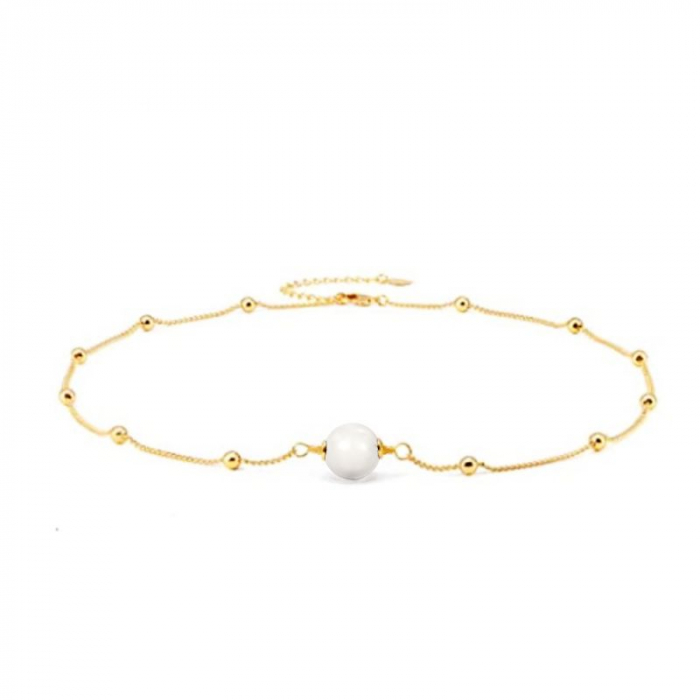 Obrázok pre Swarovski e. náhrdelník s bielou perlou Arrondi sen5959