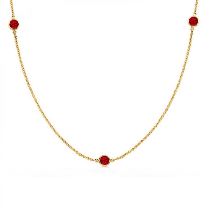 Obrázok pre Swarovski e. jemný náhrdelník Pure Lines, červený sen6002
