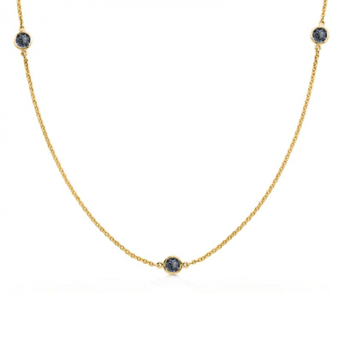 Obrázok pre Swarovski e. jemný náhrdelník Pure Lines, čierny sen6003