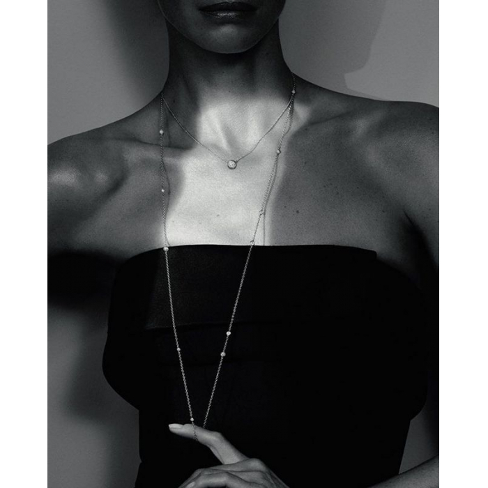 Obrázok pre Swarovski e. dlhý náhrdelník Pure Lines, čierny