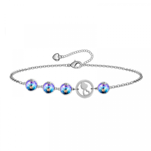 swarovski náramok so srdiečkom