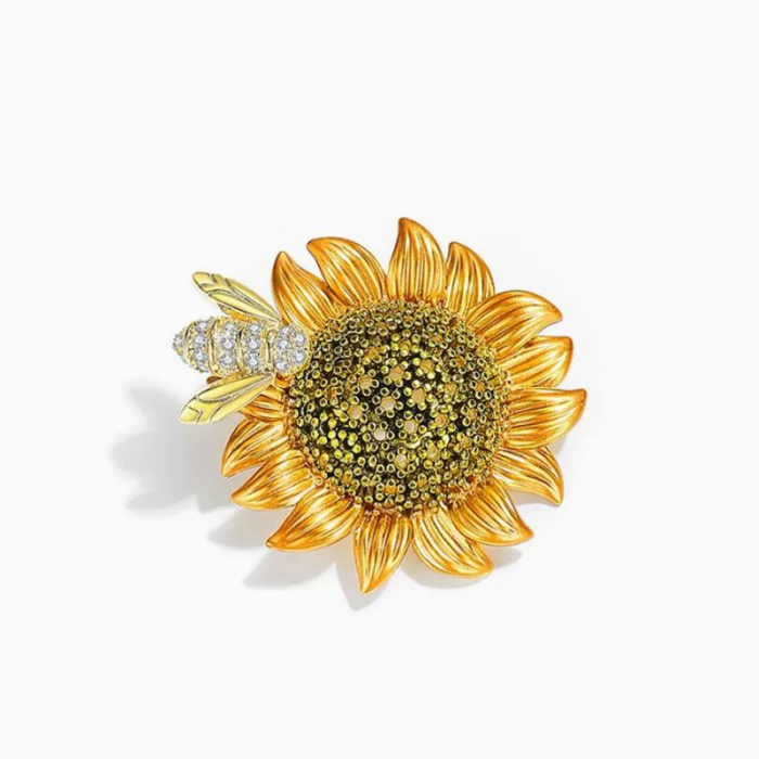 Obrázok pre Swarovski E. Brošňa Van Gogh Sunflower, slnečnica seb1091