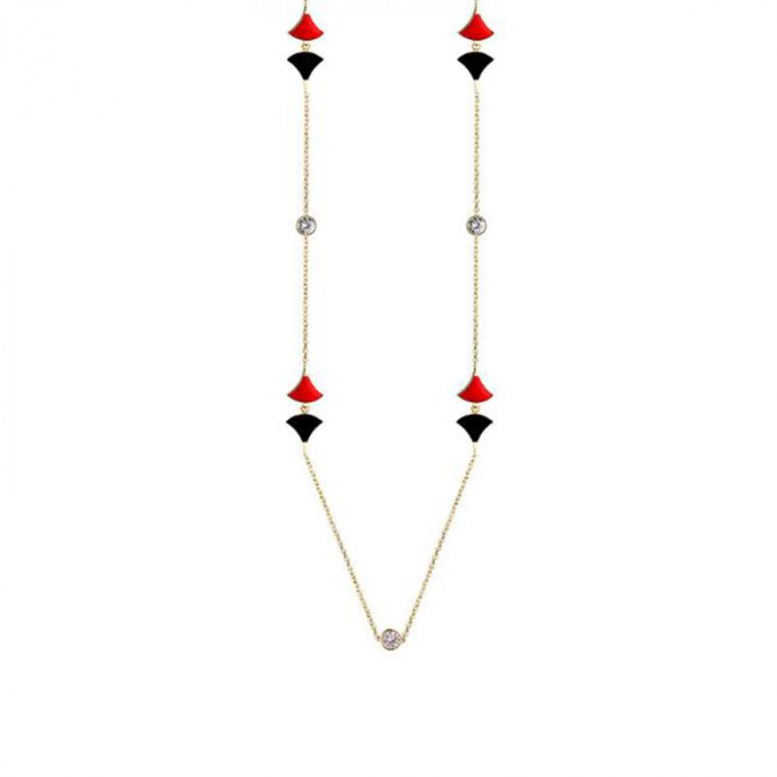 Obrázok pre Swarovski e. náhrdelník Red&Black, dlhý