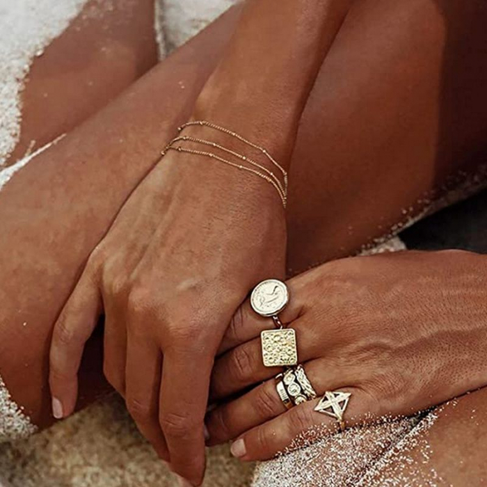 Obrázok pre Swarovski e. trojradový náramok Six Senses seb1709
