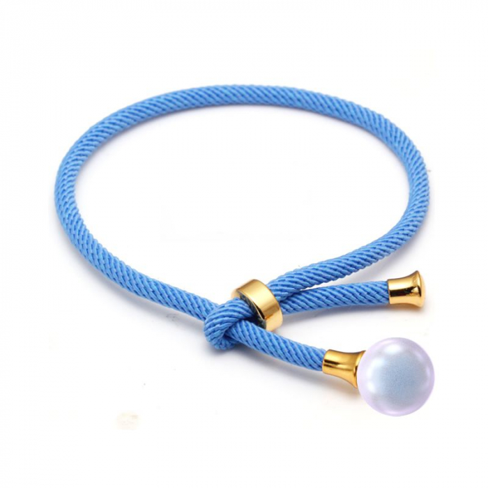 Obrázok pre Swarovski e. náramok s perlou Maracas, modrý SEB5876