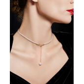 Obrázok pre Swarovski e. jemný, perlový náhrdelník, choker Soirée sen0166