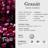 Obrázok pre Taboo kruhové náušnice Spirit of Nature Granát tbn701