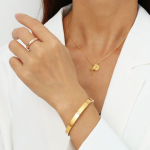 zlaté pevné náramky