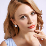 Obrázok pre Swarovski e. dámske klipsy Rose Glow, ruže see2300