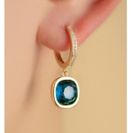swarovski náušnice modré