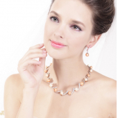 Obrázok pre Swarovski e. náušnice Pearl Wave, bronzové perly see2701