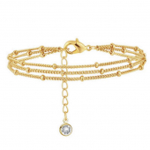 Obrázok pre Swarovski e. trojradový náramok Six Senses seb1709