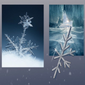Obrázok pre Swarovski e. lemujúca náušnica na celé ucho Frozen Land see3636